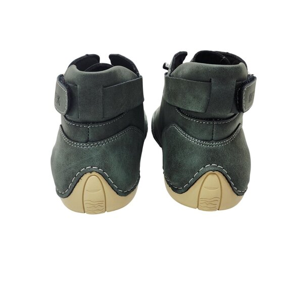 Mens Dbeck Green Leather High-Top Sneakers Shoes Size 43 US 9.5 - Picture 9 of 10